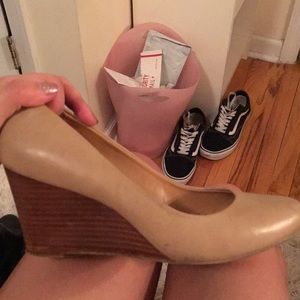 Nine West Stacked Wedge Heel
